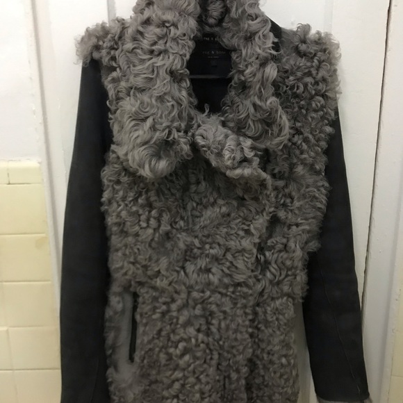 Rag & bone shearling jacket - Picture 3 of 7